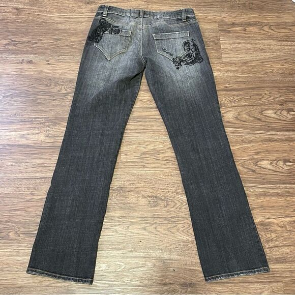 Vintage G-Unit Bootleg Jeans Faded Gray Wash Size 7 - Picture 12 of 13